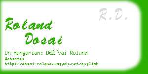 roland dosai business card